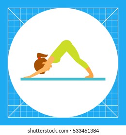 Svanasana Pose Icon