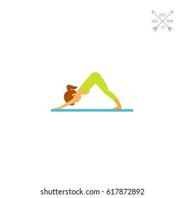 Svanasana Pose Icon