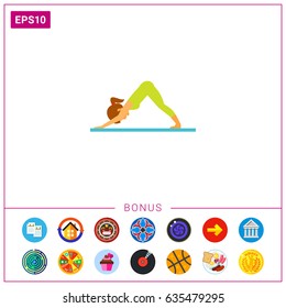 Svanasana Pose Icon