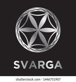 Svarga, ancient Slavic symbol, represent heaven 