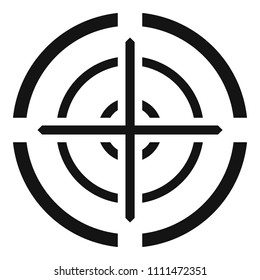 Svd gun aim icon. Simple illustration of svd gun aim vector icon for web design isolated on white background