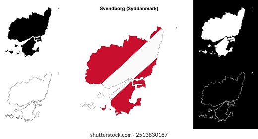 Mapa do município de Svendborg