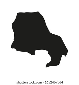 sverni banat region map in country of Serbia