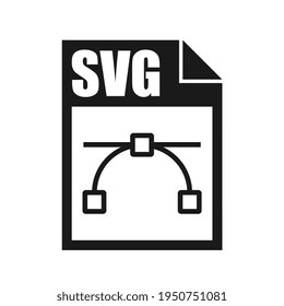 SVG File Icon, Flat Design Style