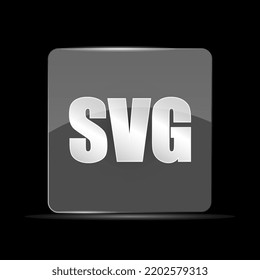 Icono de archivo SVG, estilo de diseño plano