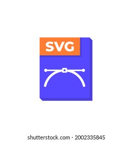 svg file icon, scalable vector graphics format