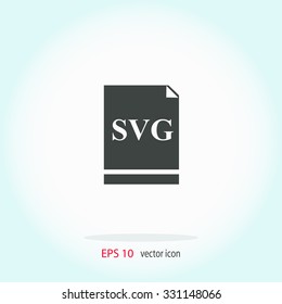 SVG file icon. Vector.