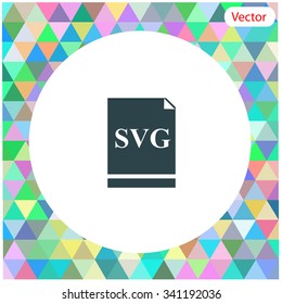 SVG file icon. Vector.