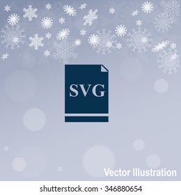 SVG file icon. Vector.