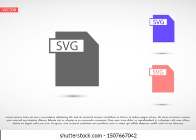 SVG file vector icon 10 eps icon. File for computer icon. file for phone file to download icon.