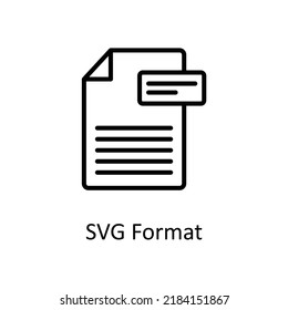 SVG Format vector Outline Icon Design illustration on White background. EPS 10 File  svg
