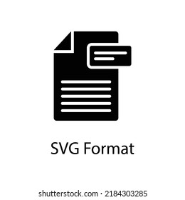 SVG Format vector Solid Icon Design illustration on White background. EPS 10 File  svg