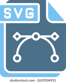 Ícone de Duas Cores do Glifo SVG
