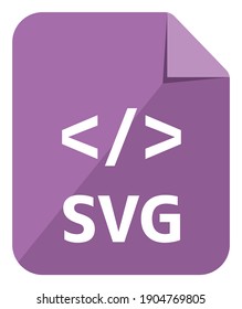icono SVG | Ilustración de icono del vector de formato de archivo principal ( versión de color )