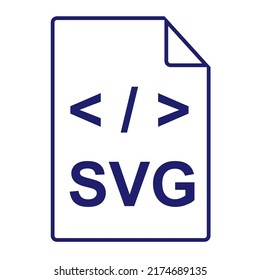 icono SVG | Ilustración de icono del vector de formato de archivo principal 