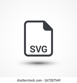 SVG vector file extension icon.