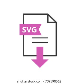 SVG vector icon. Download file. Simple sign for web or app.