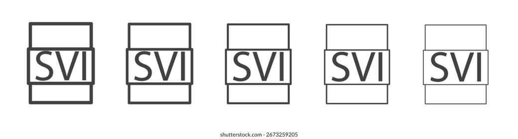 SVI File Document Icon simple illustration collection symbol