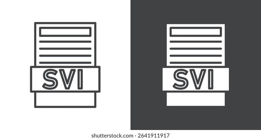 svi format icon symbol illustration logo