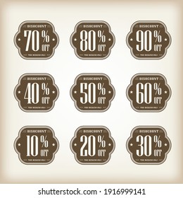 svintage badge discount label tag collection best for boost your product sales