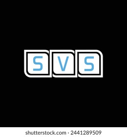 SVS Letter Initial Logo Design Template Vector Illustration