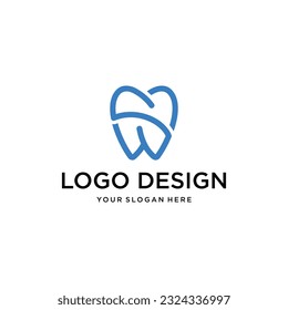 SW Dental Health Logo Design Vector