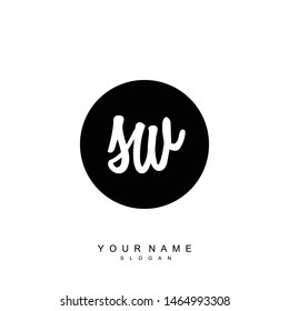 SW Initial beauty floral logo template