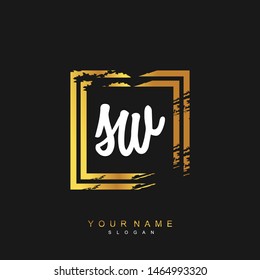 SW Initial beauty floral logo template