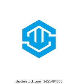 SW-Brief-Logo, S W-Buchstaben-Symbol-Design.