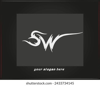 SW logo.SW abstract.SW latter vector Design.SW Monogram logo design .company logo