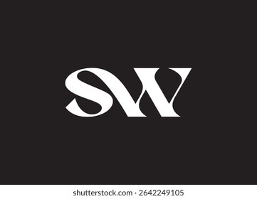 SW Logo Design Creative and Modern Logo Design