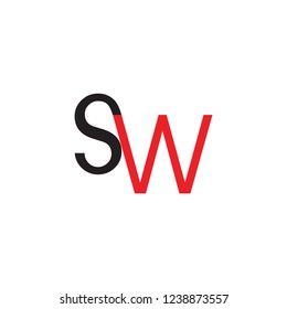 SW logo letter design