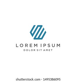 SW Logo Monogram Icon Vector Template