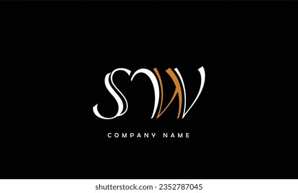 SW, WS Abstract Letters Logo Monogram