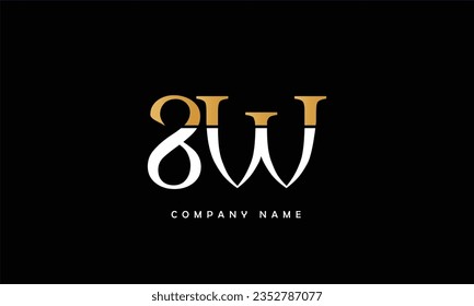 SW, WS Abstract Letters Logo Monogram