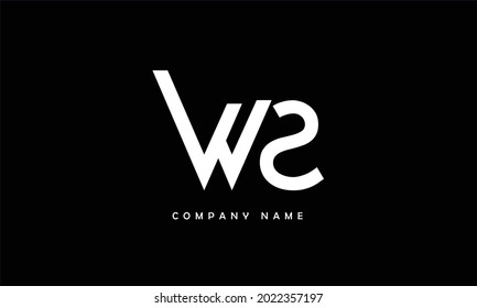 SW, WS Alphabets Letters Logo Monogramm