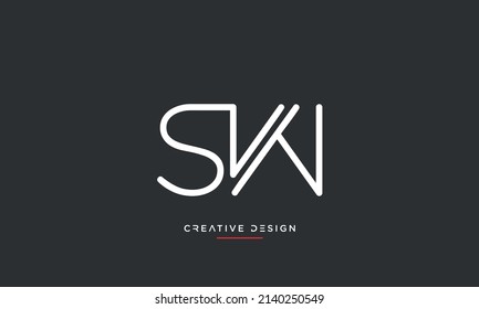 SW, WS Luxury Logo Vector Monogram Based on Initials 