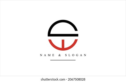 SW, WS, S, W abstract letters logo monogram
