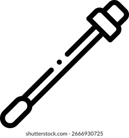 swab icon. Thin Linear Style Design Isolated On White Background