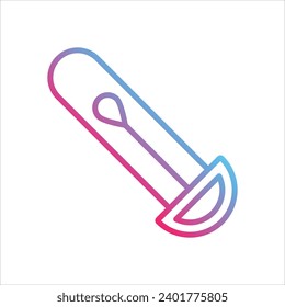  Icono de swab con vector de fondo blanco
