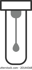 Diseño de iconos de vector lineal de swab