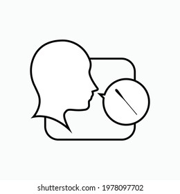 Swab Test Icon. Laboratory Analysis Symbol - Vector.