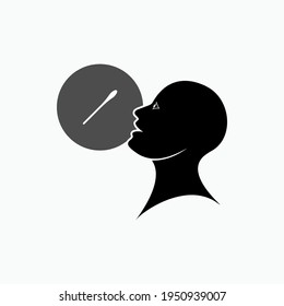 Swab Test Icon - Vector Logo Template.
