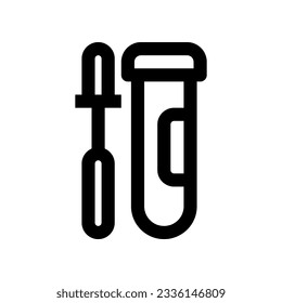 swab test icon for your website, mobile, presentation, and logo design.