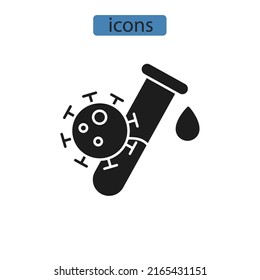 swab test icons  symbol vector elements for infographic web