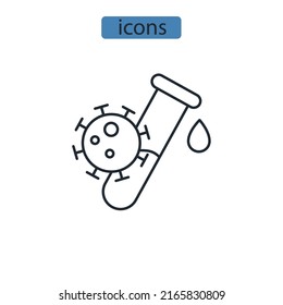 swab test icons  symbol vector elements for infographic web