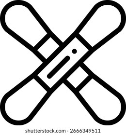 swabs icon. Thin Linear Style Design Isolated On White Background