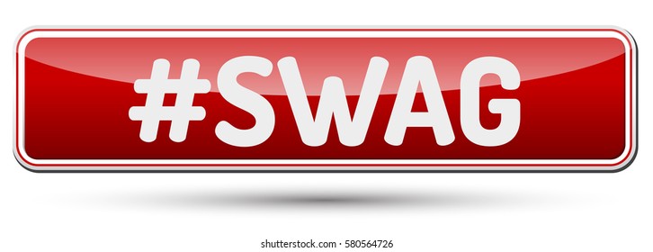 SWAG - Abstract beautiful button with text.