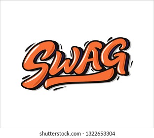 Swag (Brush Lettering Vector Illustration) - Vector 