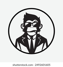 Swag monkey in business suit